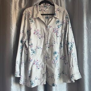 Croft and Barrow Floral Button down Shirt
